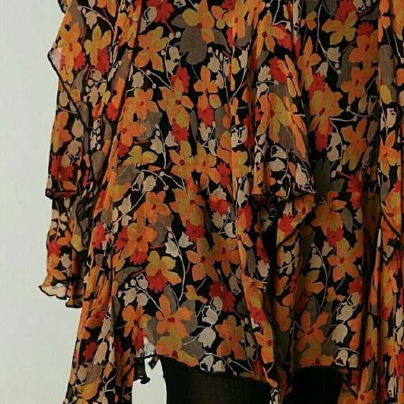 Rare no longer made floral and lace asymmetrical slip dress size XS ! - Picture 4 of 4